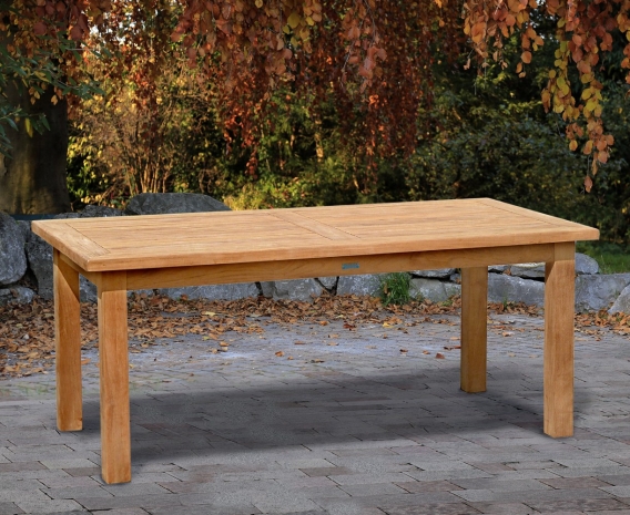 large teak garden table