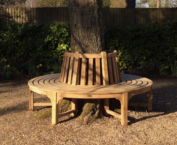 Teak store tree seat