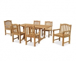 6 Seat Garden Table & Chairs | 6 Seat Patio Set | Garden Furniture Set