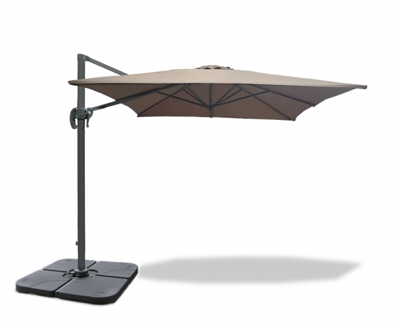 Square x 3m Large Cantilever Parasol with cover – Umbra®