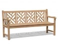 Princeton Chippendale Decorative Garden Bench – 1.8m