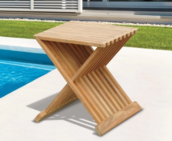 Folding best sale garden footstool